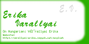 erika varallyai business card